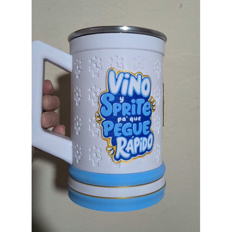 CHOP MESSI VINO Y SPRITE