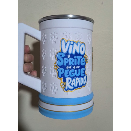 CHOP MESSI VINO Y SPRITE